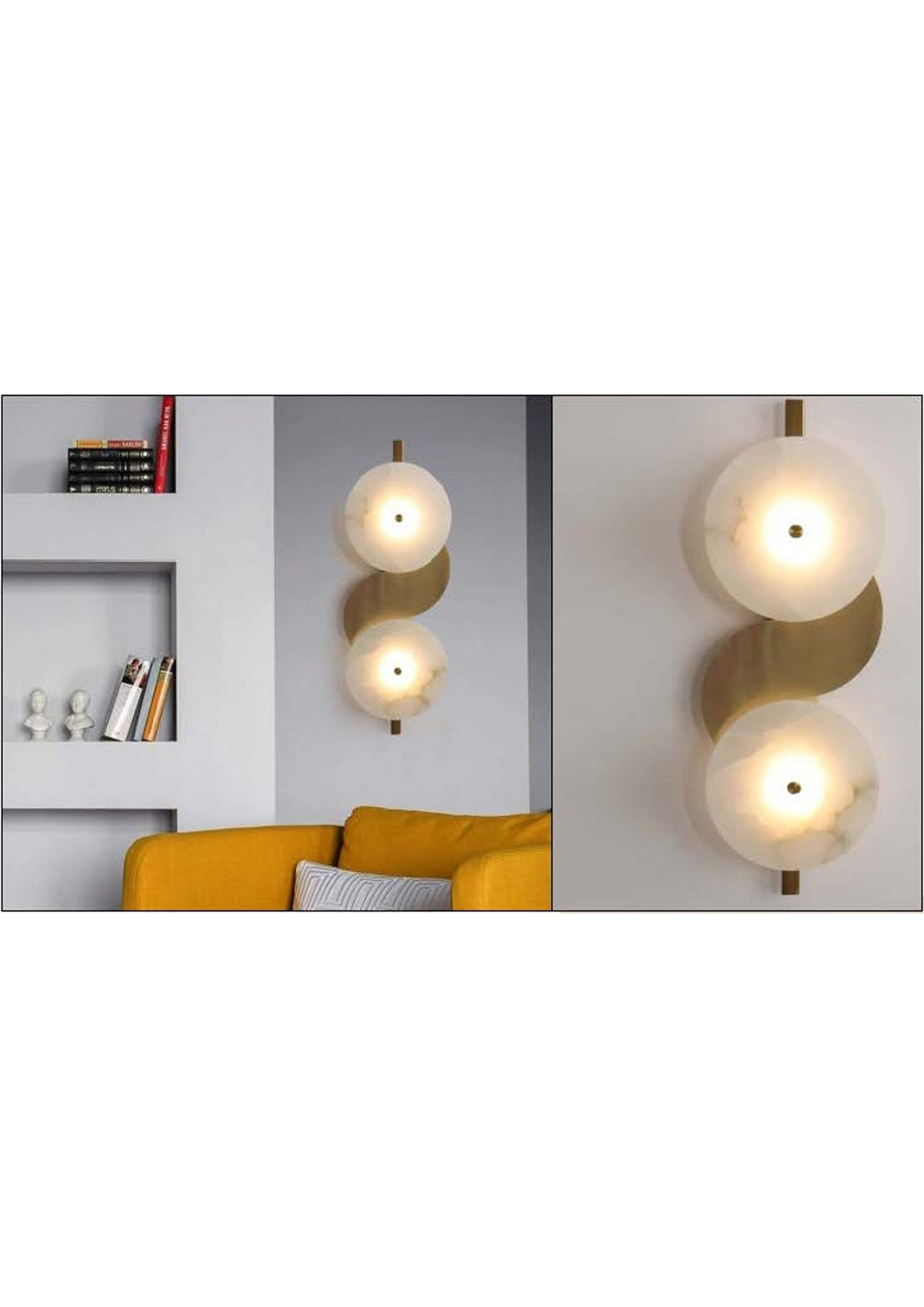 Beyond Lights - Marble Wall Light- GL
